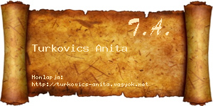 Turkovics Anita névjegykártya